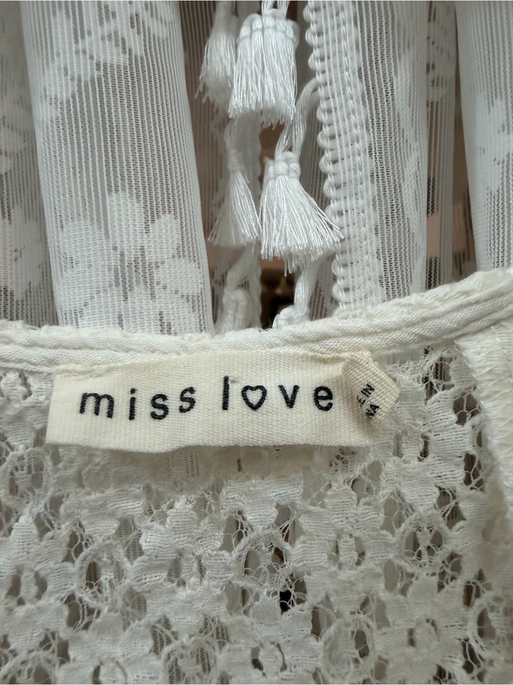 Lace-Back Ribbed Chemise Slip - White - Picture 2 of 3
